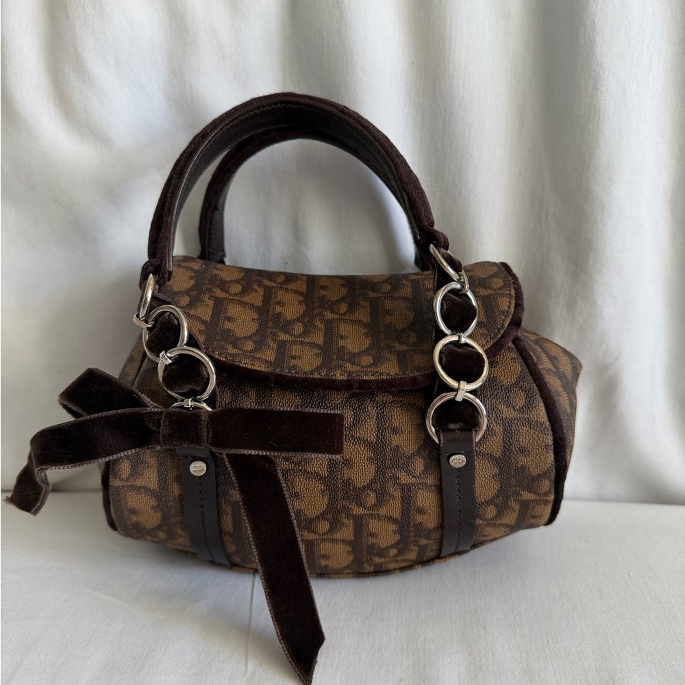 Dior Romantique Mini Bag with Bow Accent